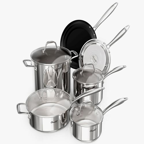 Chảo inox vàng đồng Ciwete 28cm